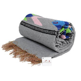 Heather Grey Baja Fish Yoga Blanket